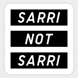 Sarri Not Sarri Bianconeri Sticker